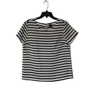 J.Crew Striped Shirt Women's Size Small Navy White Pullover Thin Lightweight Per
